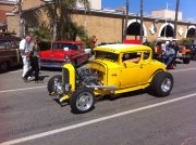 Yellow 1932 5-window Coupe